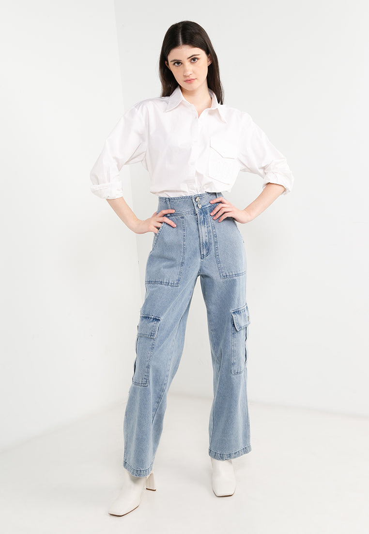 ELLE Leisure The Wonder Collection: Oversized Shirt with Envelope Pocket