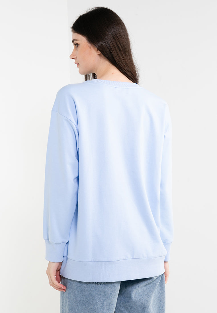 ELLE Leisure The Wonder Collection: Strong Together Wonder Power Graphic Sweater