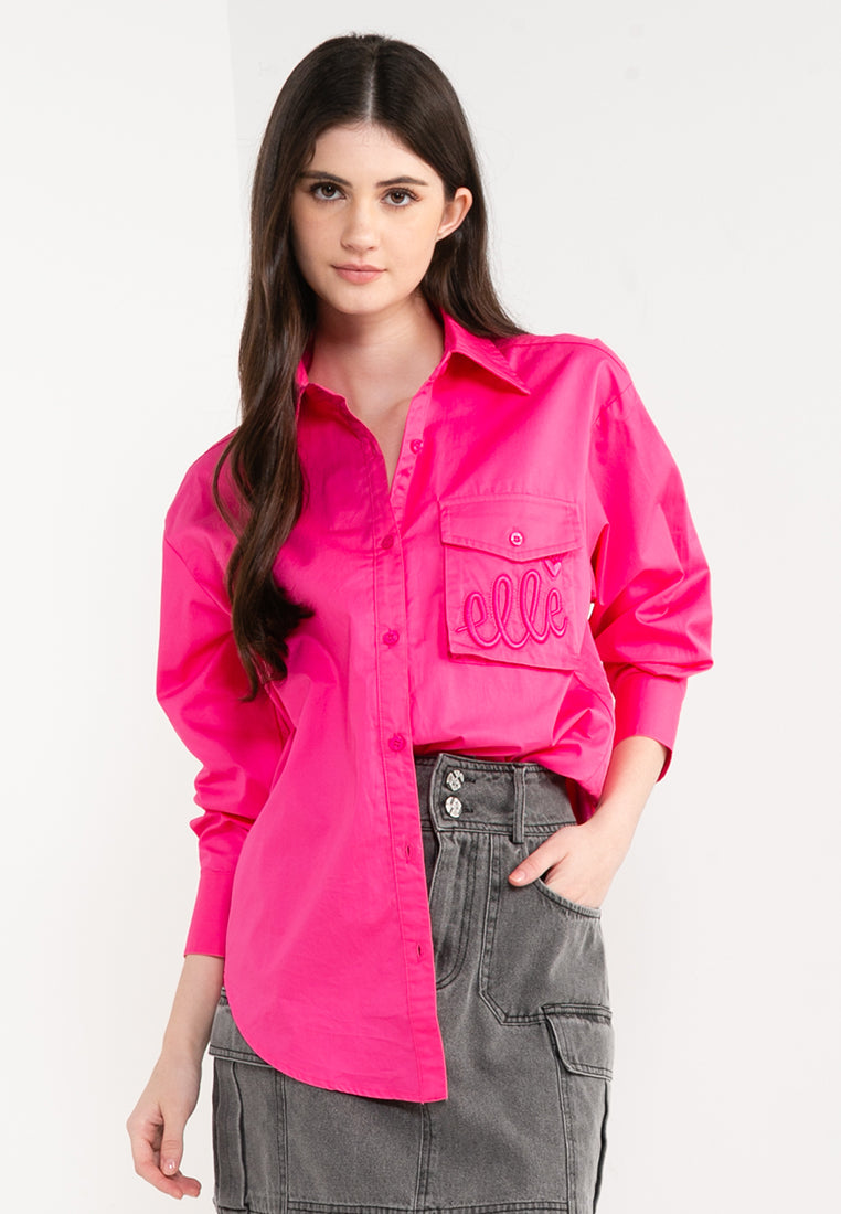 ELLE Leisure The Wonder Collection: Oversized Shirt with Envelope Pocket