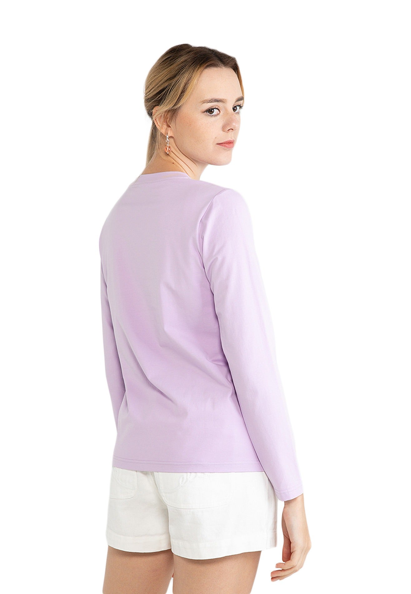 ELLE Active Leisure Logo Basic Long Sleeves Top