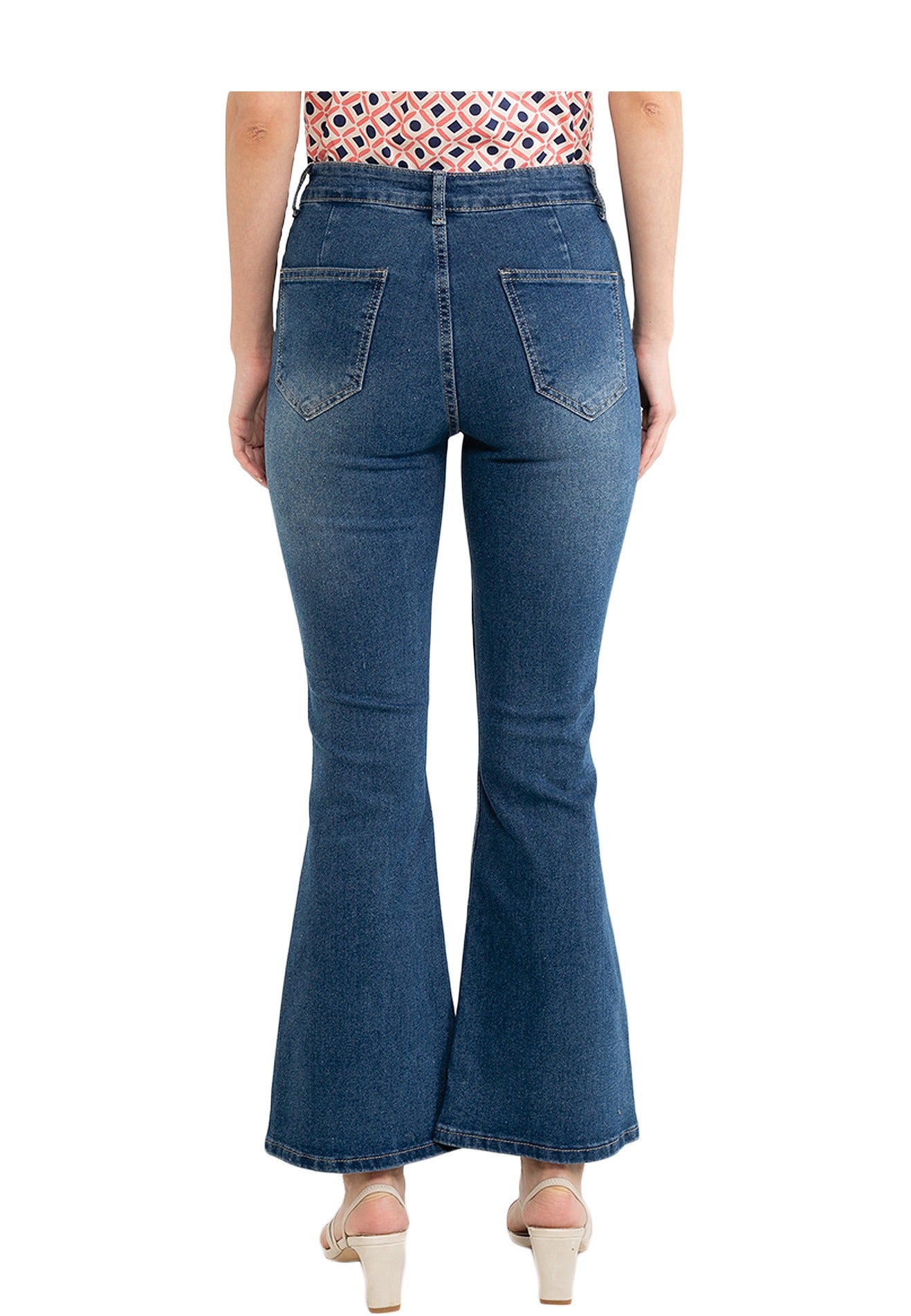 VOIR JEANS Mid-Rise Waist Flare Jeans