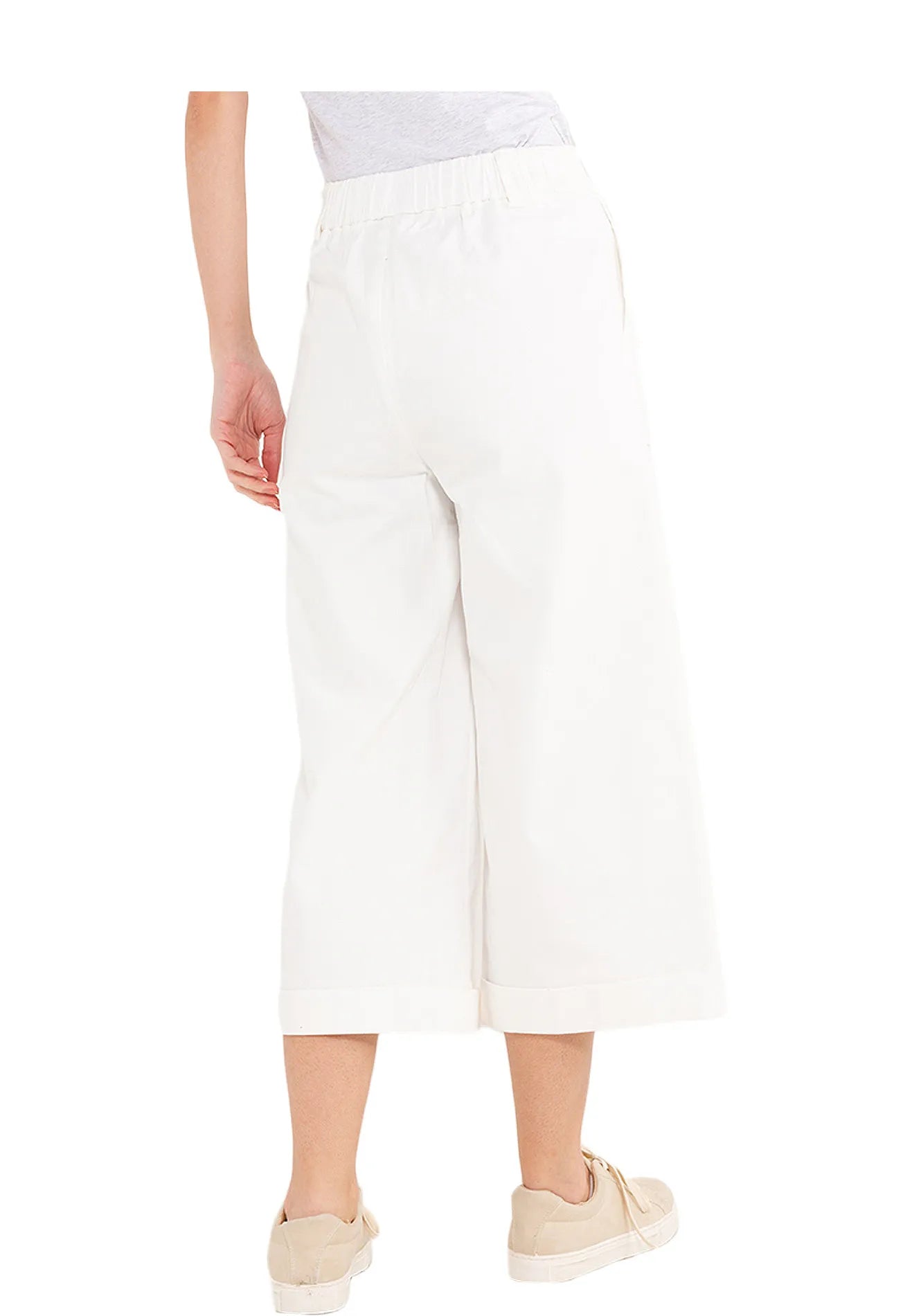 ELLE Apparel High Waist Wide-Leg Trousers