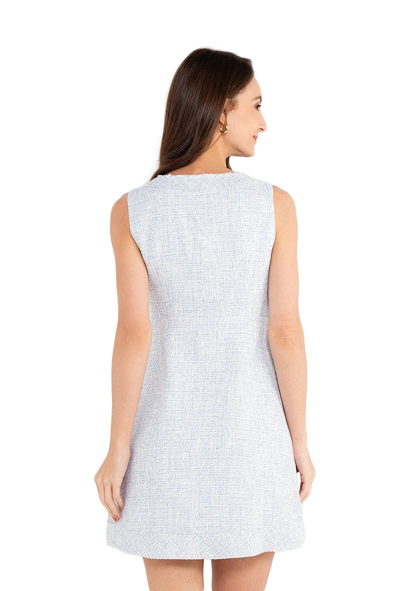 ELLE Apparel A-Line Tweed Dress
