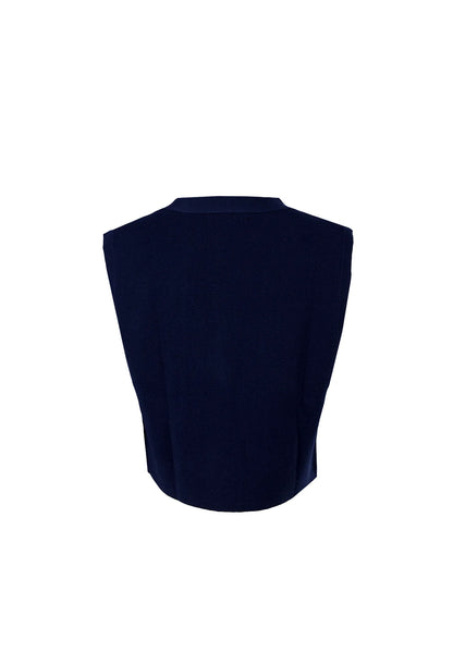 DAISY By VOIR V-Neck Button Sleeveless Vest