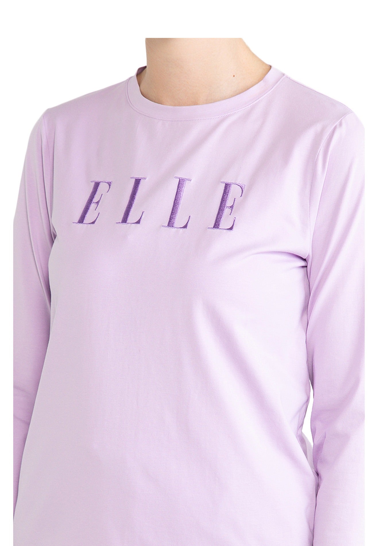 ELLE Active Leisure Logo Basic Long Sleeves Top