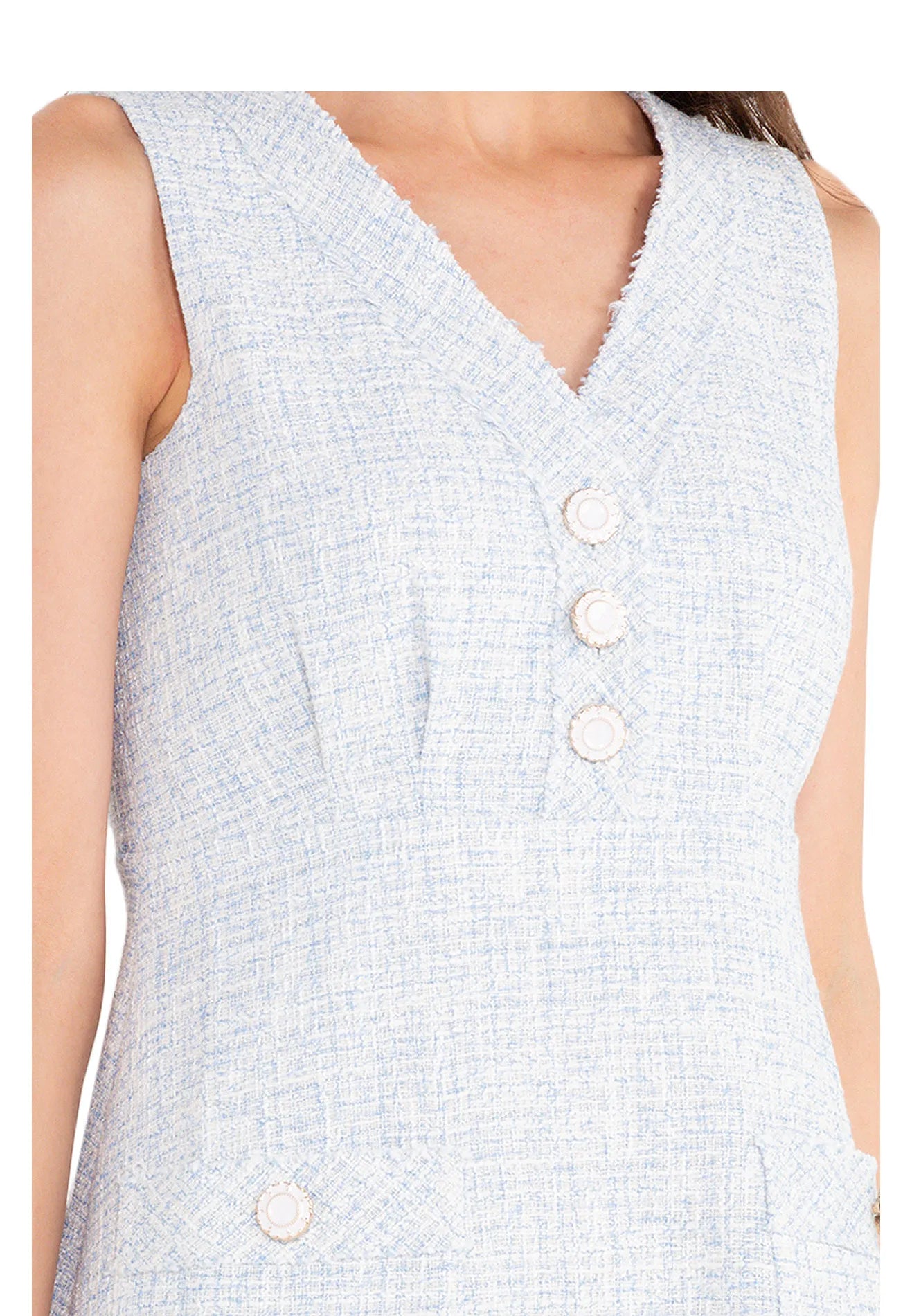 ELLE Apparel A-Line Tweed Dress