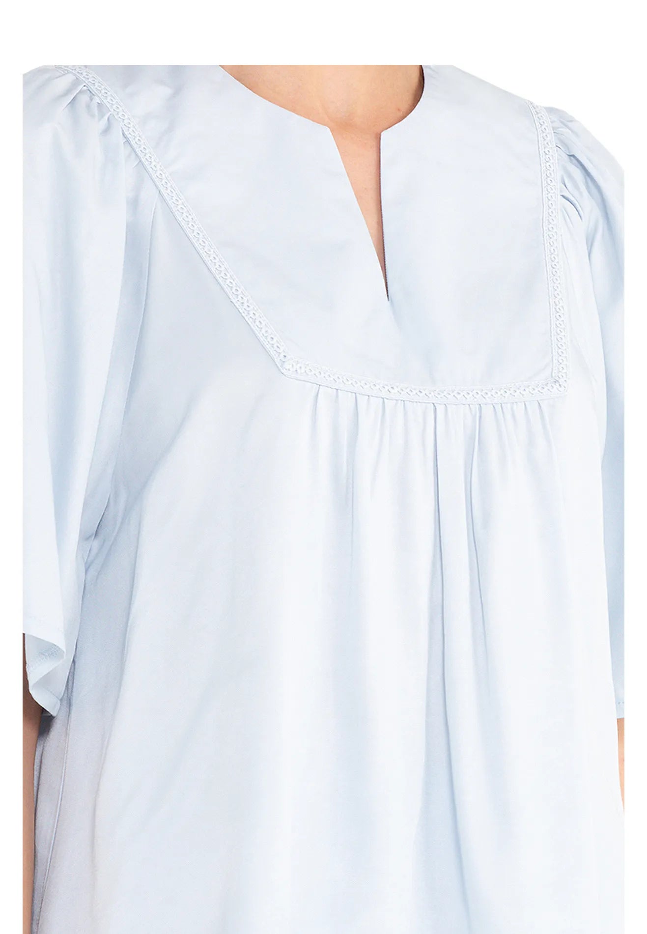 ELLE Apparel Notch-Neck Blouse