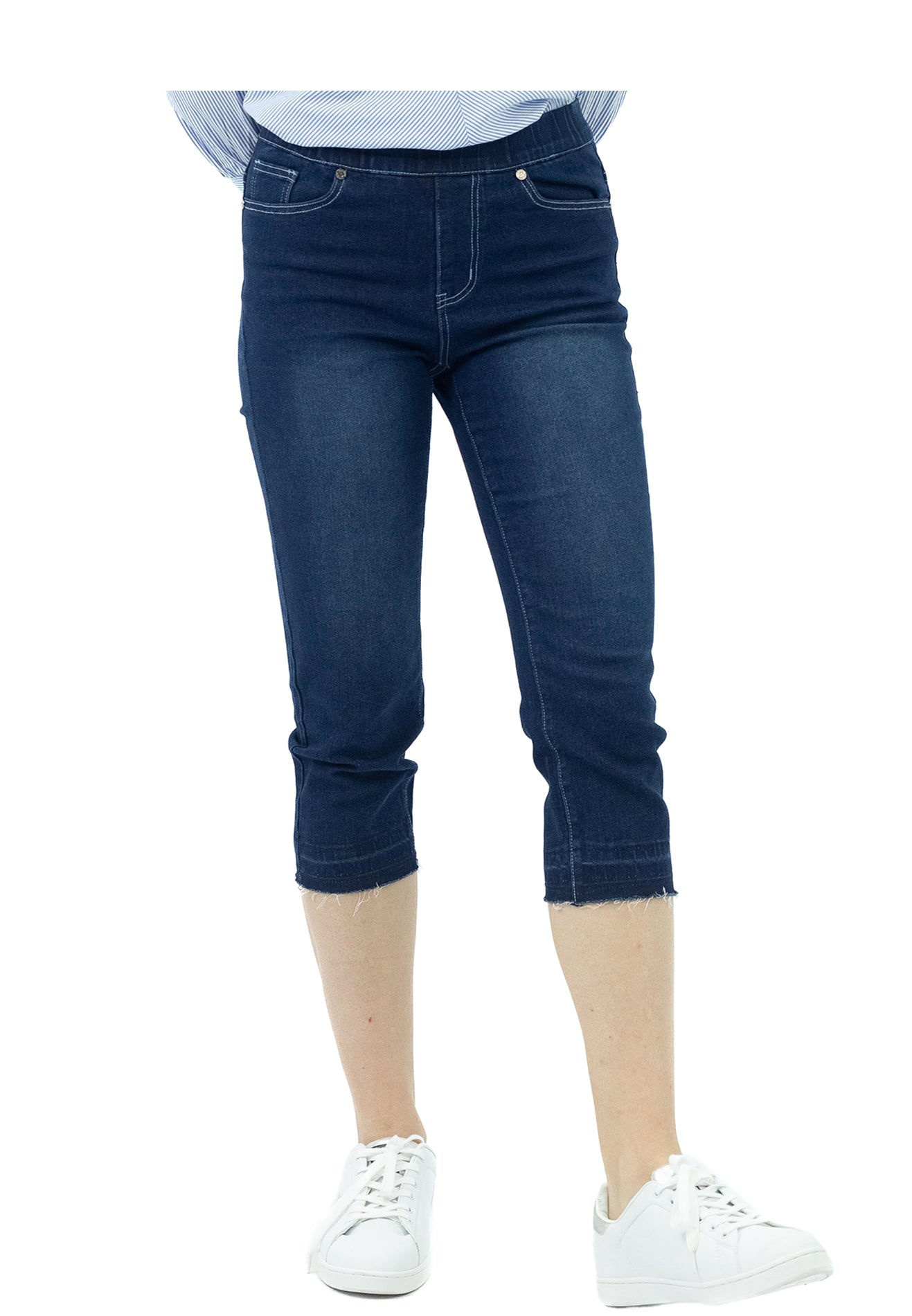 VOIR JEANS Knee Length Denim Jeggings – VOIR GALLERY