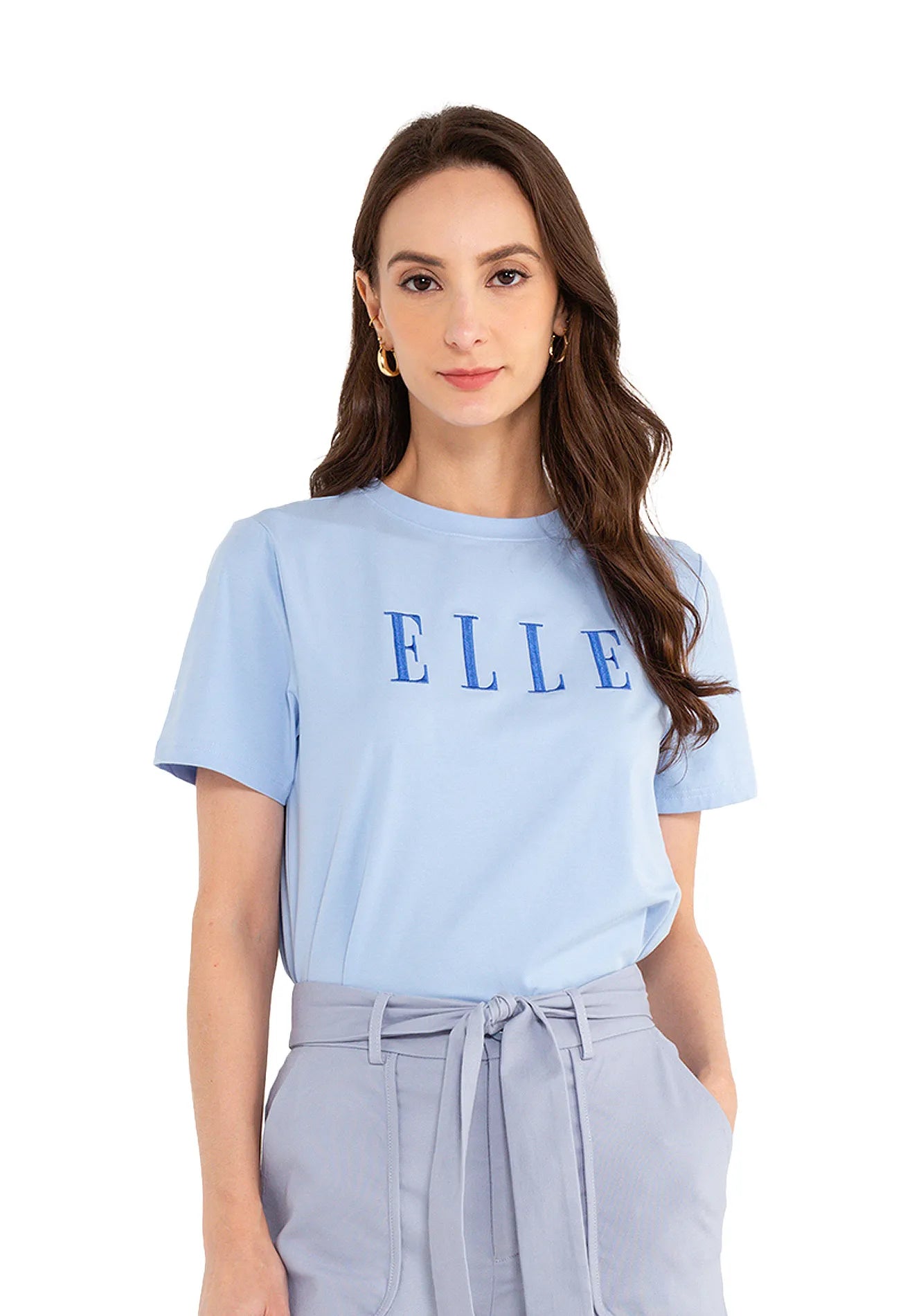 ELLE Leisure Basic Cotton Logo Tee