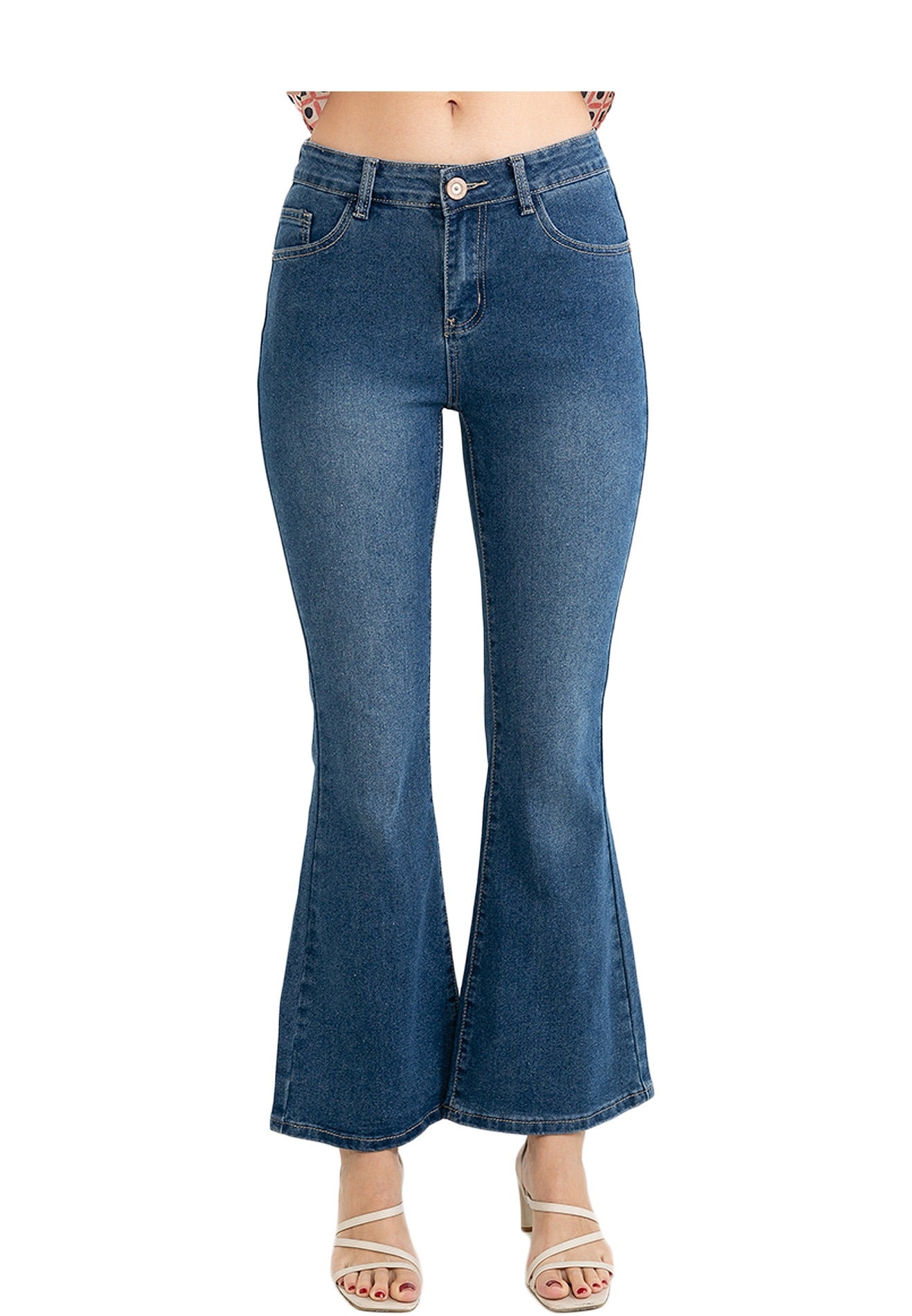 VOIR JEANS Mid-Rise Waist Flare Jeans
