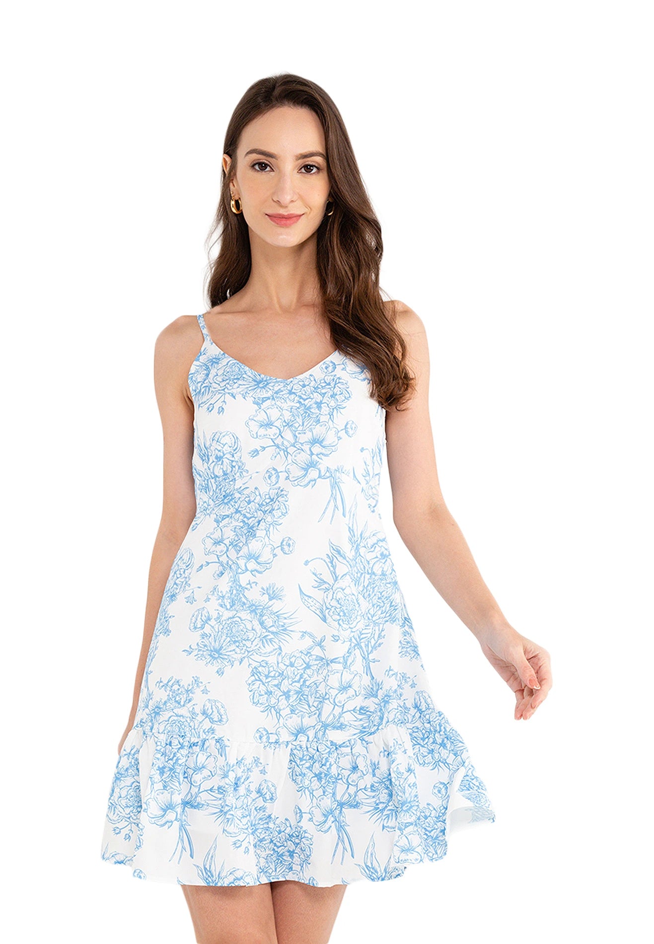 Cross back mini shop dress