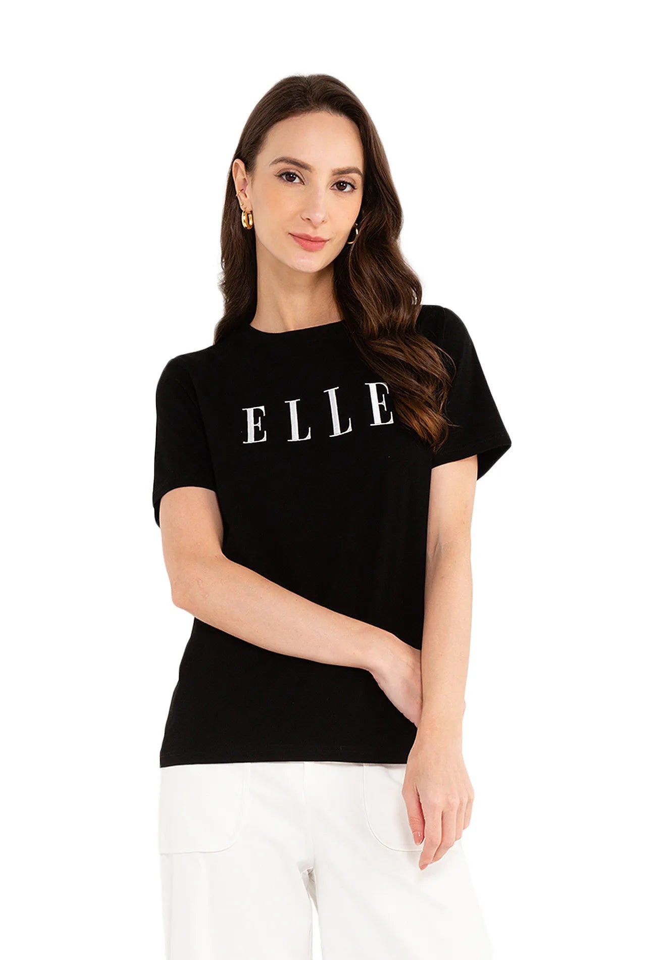 ELLE Leisure Basic Cotton Logo Tee