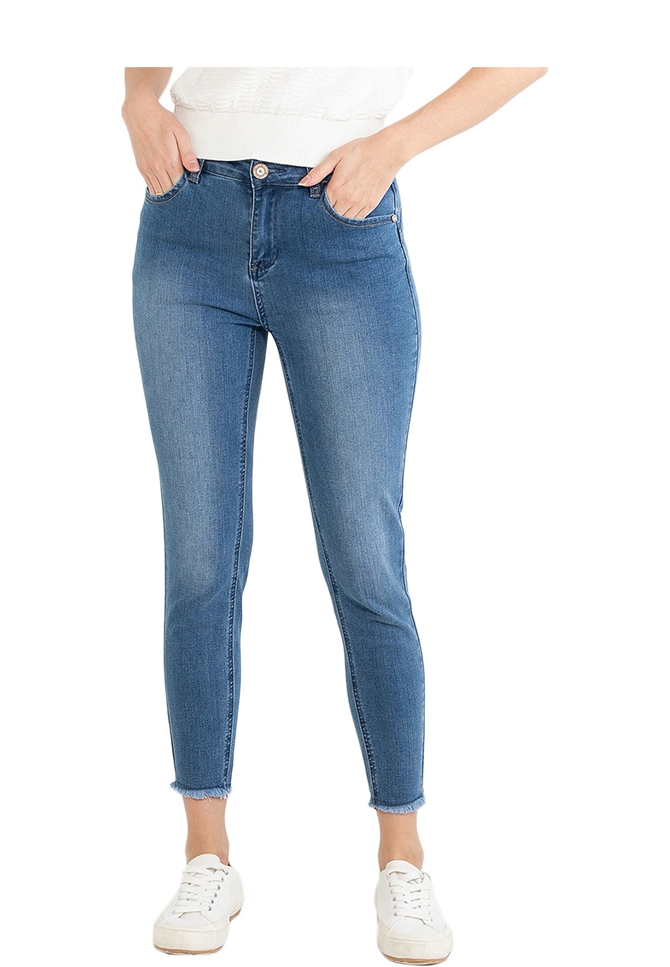 VOIR JEANS High Rise Waist Skinny Jeans