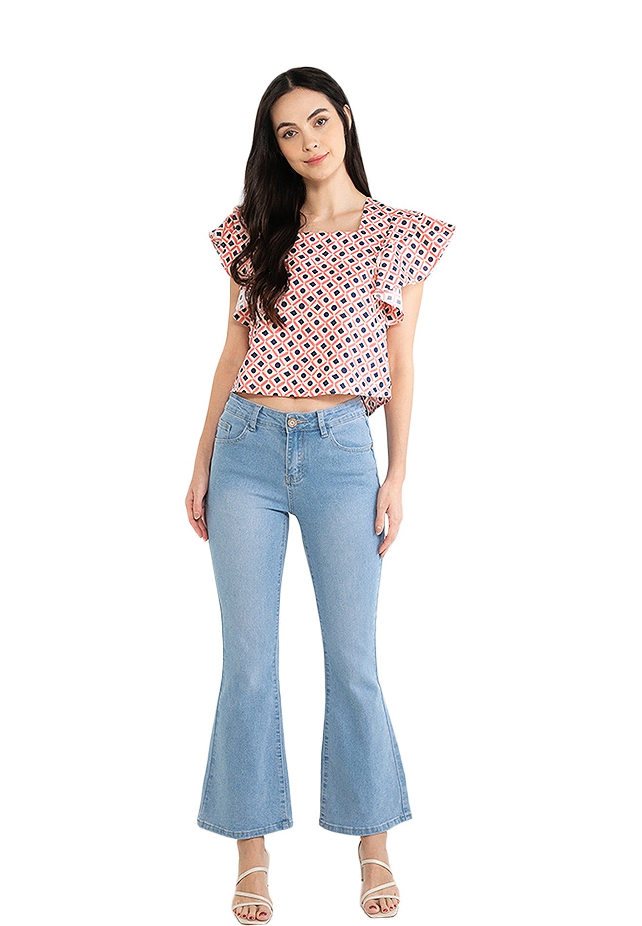 VOIR JEANS Mid-Rise Waist Flare Jeans