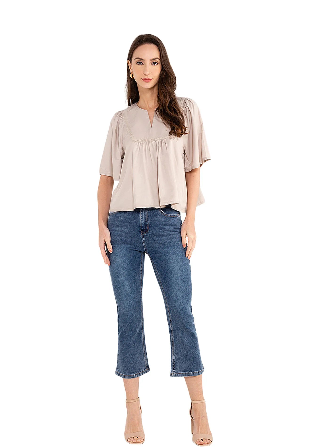 ELLE Apparel Denim Flare Pants