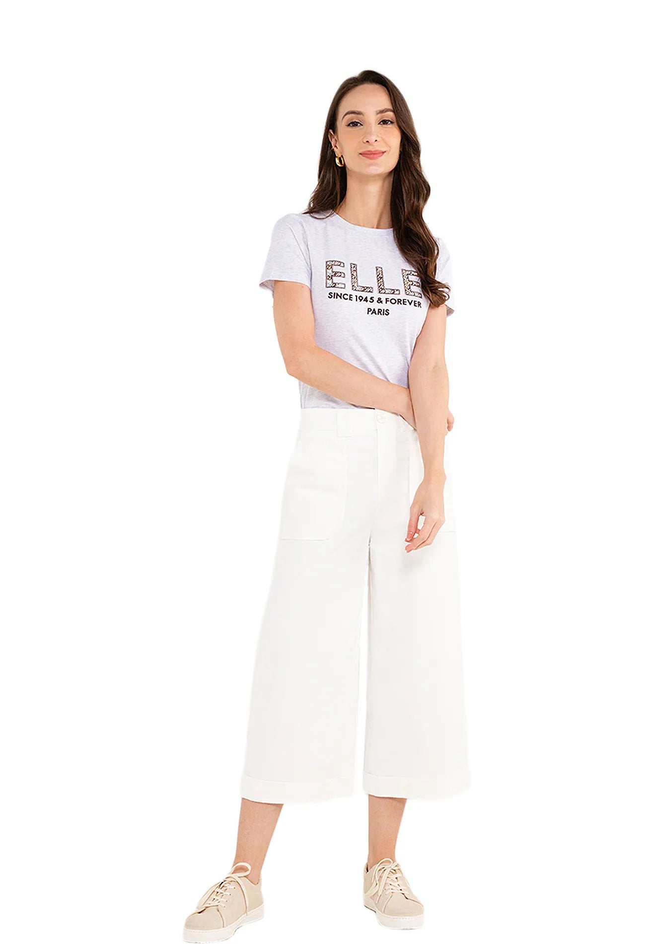 ELLE Leisure ‘Since 1945 & Forever Paris’ Logo Graphic Tee