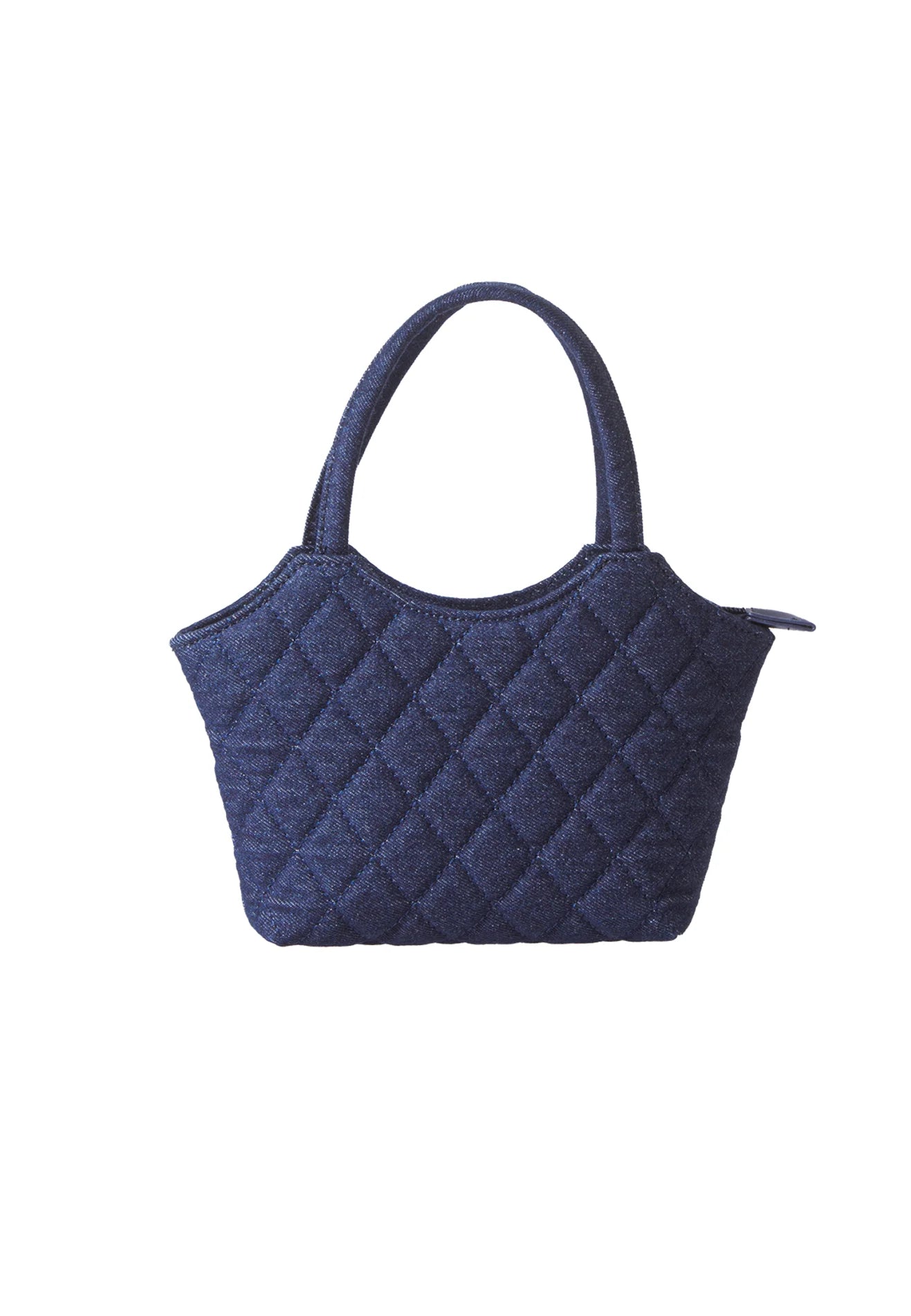 VOIR MADISON Denim Hex Top Handle Bag