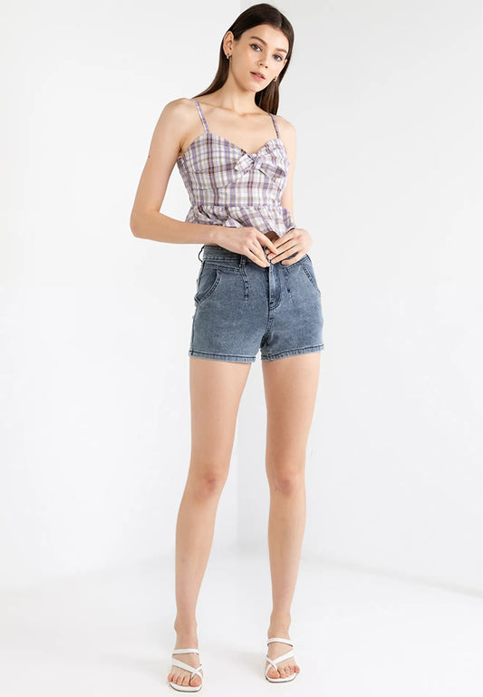 VOIR JEANS Hey Summer Collection: Denim Pocket Shorts