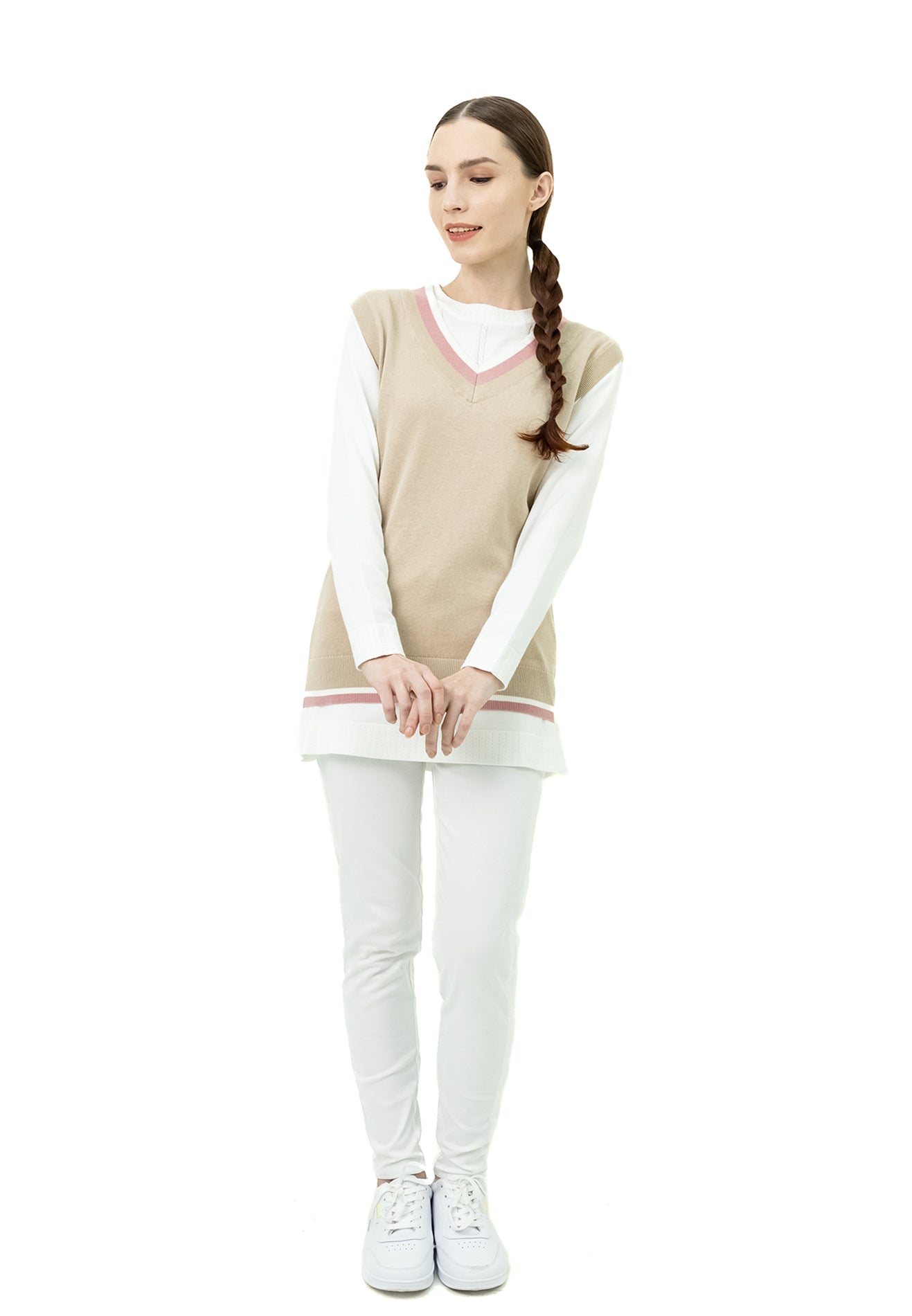 VOIR JEANS Knit Sweater Vest Top