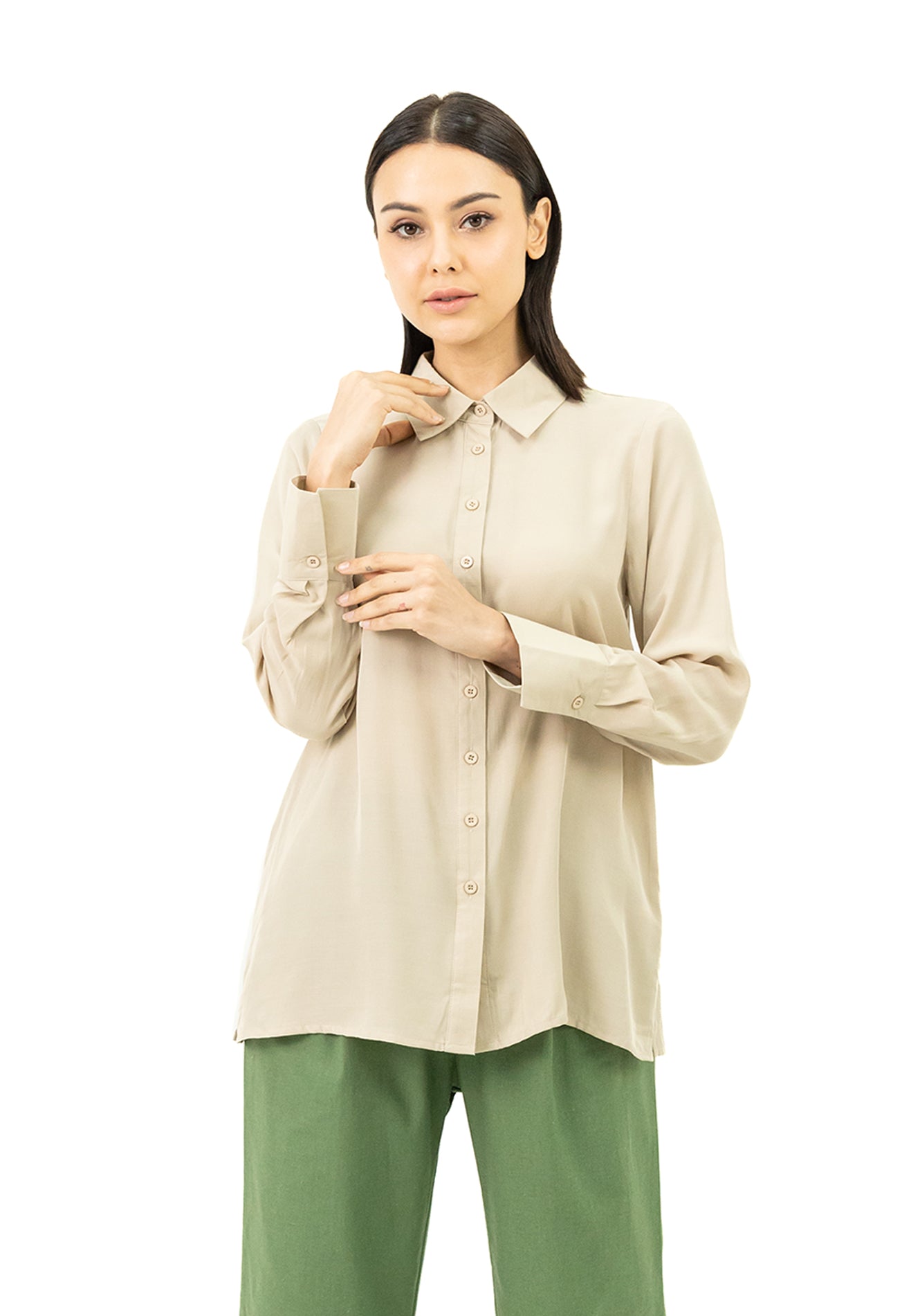 DAISY By VOIR Button Down Long Sleeves Blouse