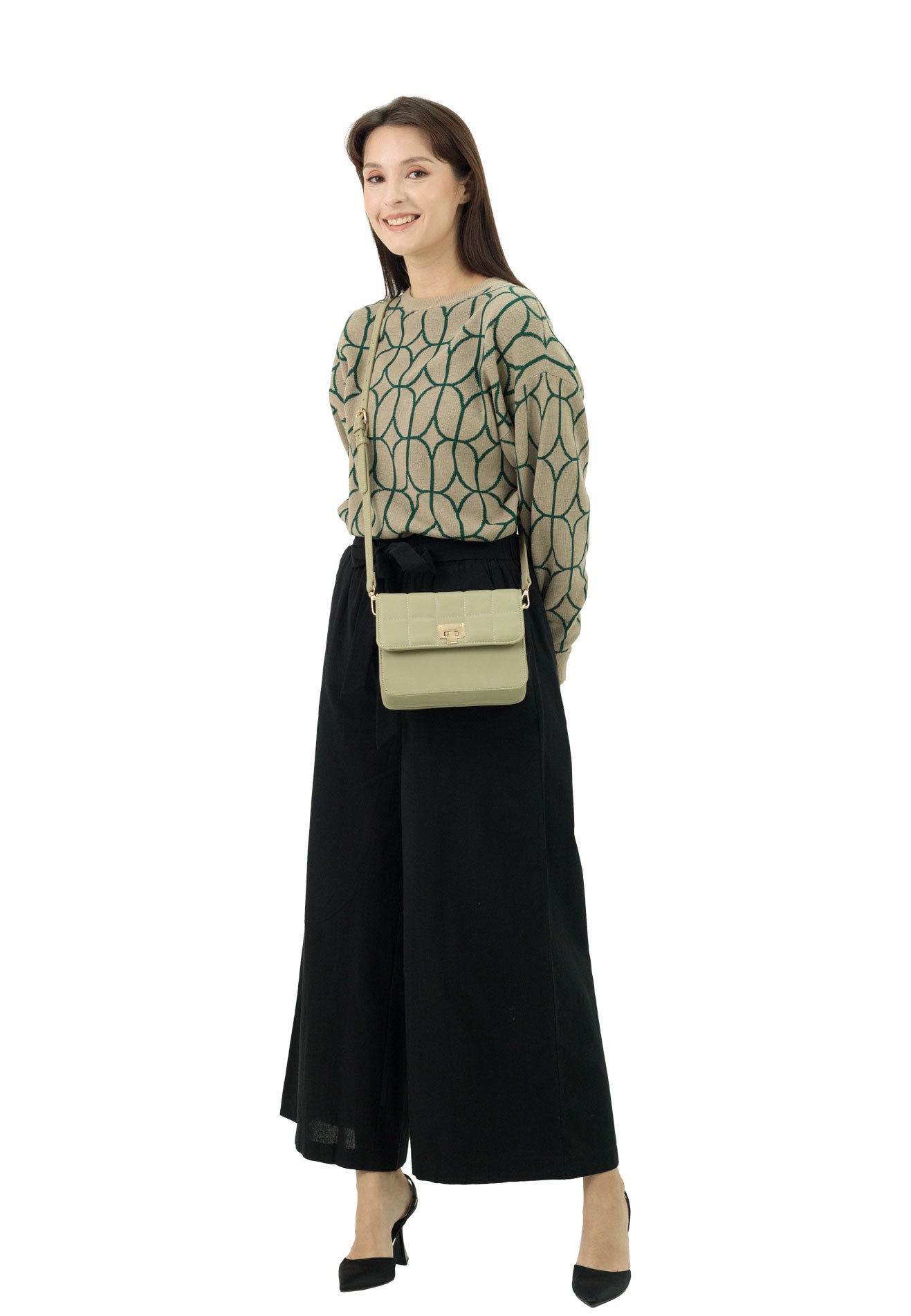 VOIR Boxy Puff Flap Crossbody Bag