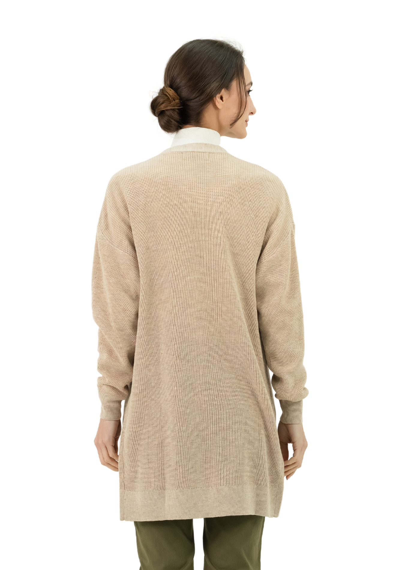 DAISY By VOIR Buttonless Open Flare Cardigan Sweater