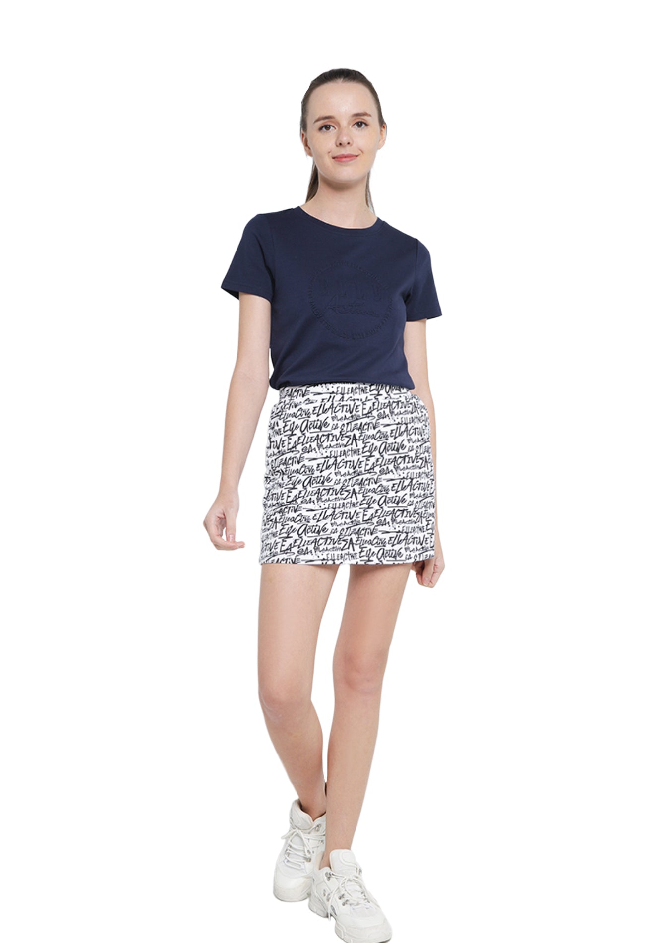 ELLE Active All Over Wording Print Skirt