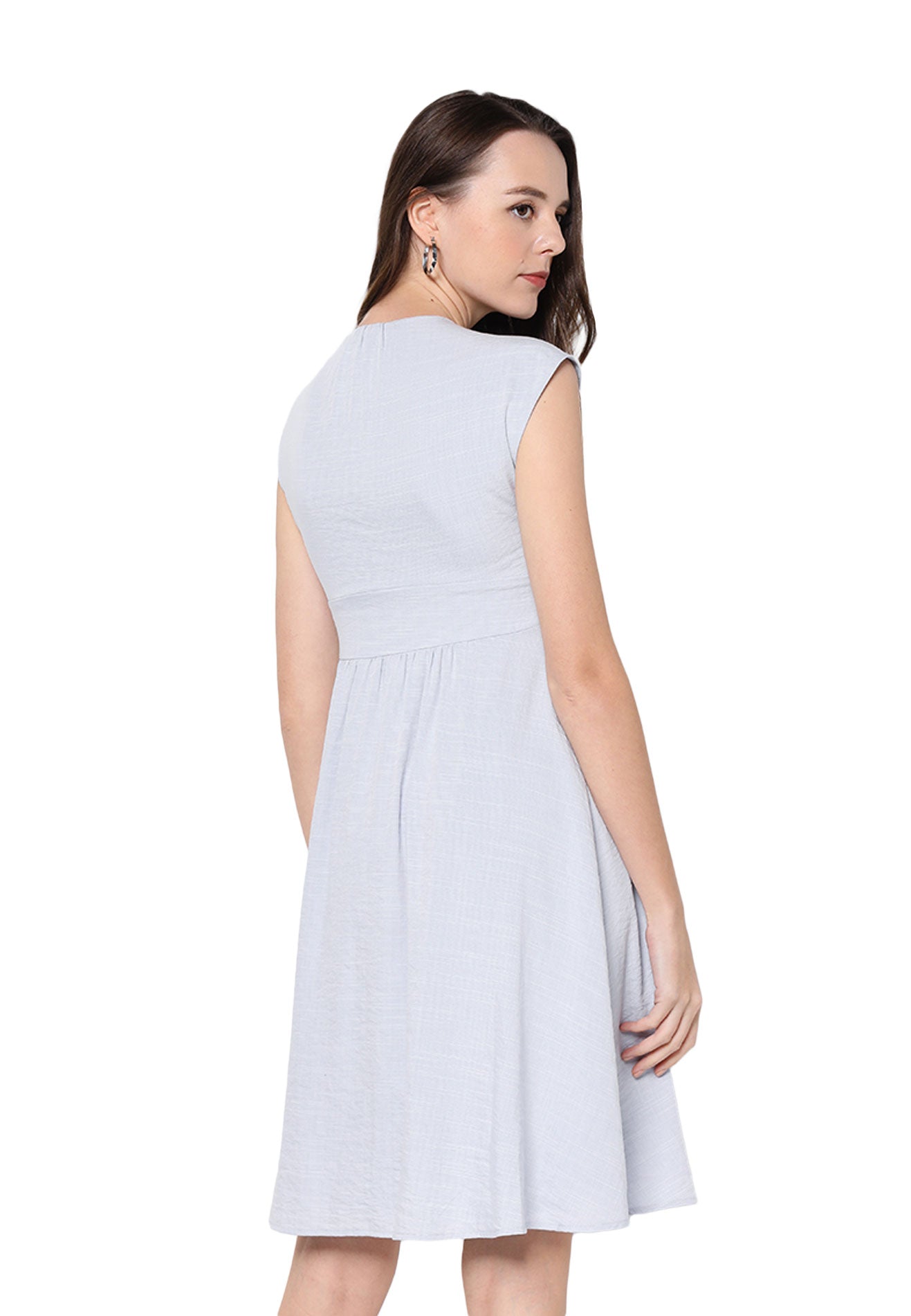 ELLE V-Neck Day Dress