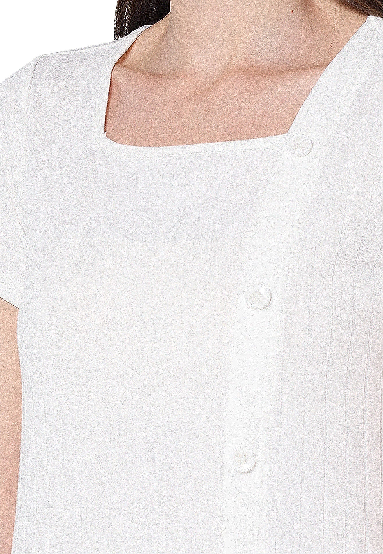 VOIR JEANS Side Buttons Knit Top