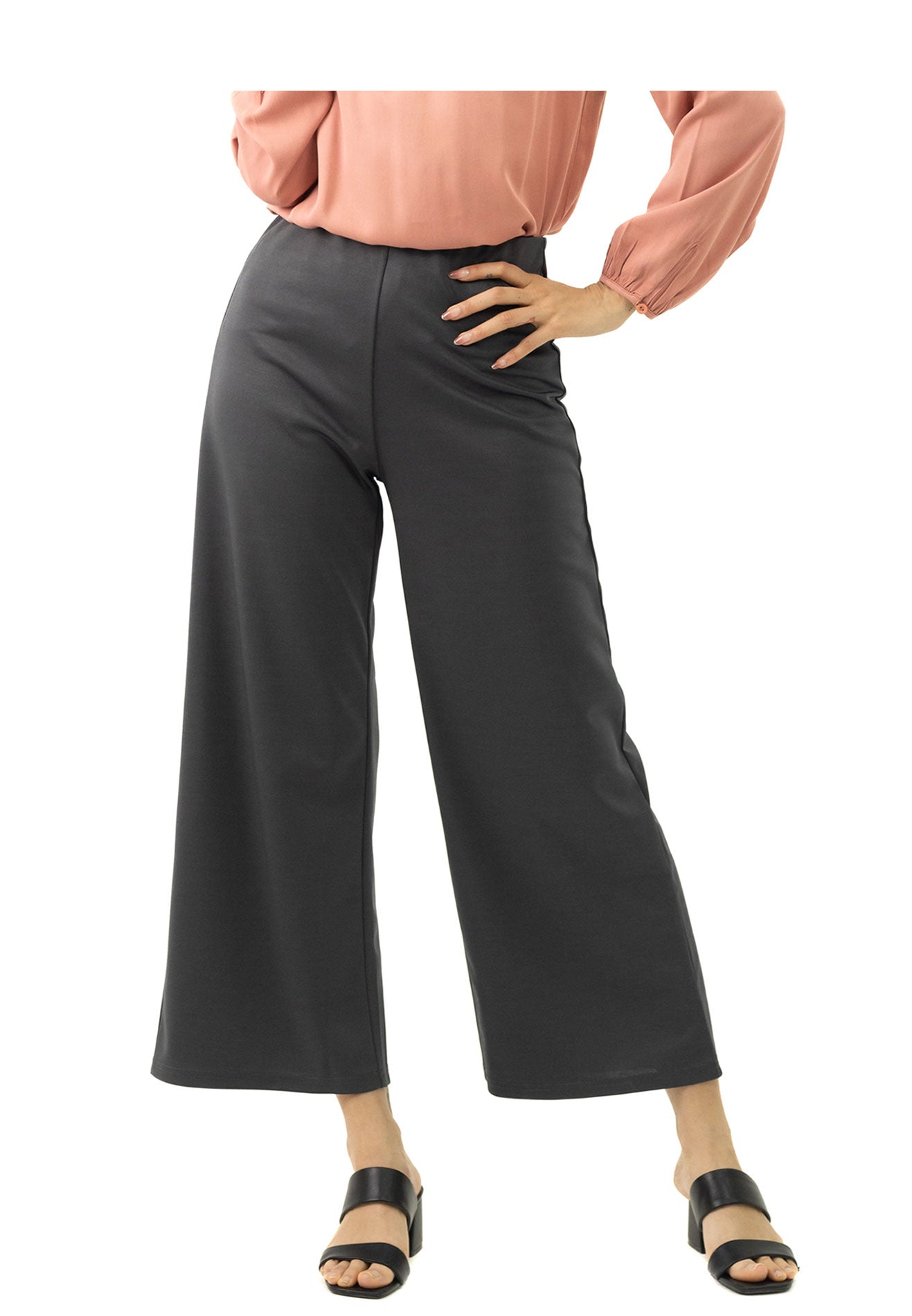 DAISY By VOIR High Rise Waist Wide Leg Pants