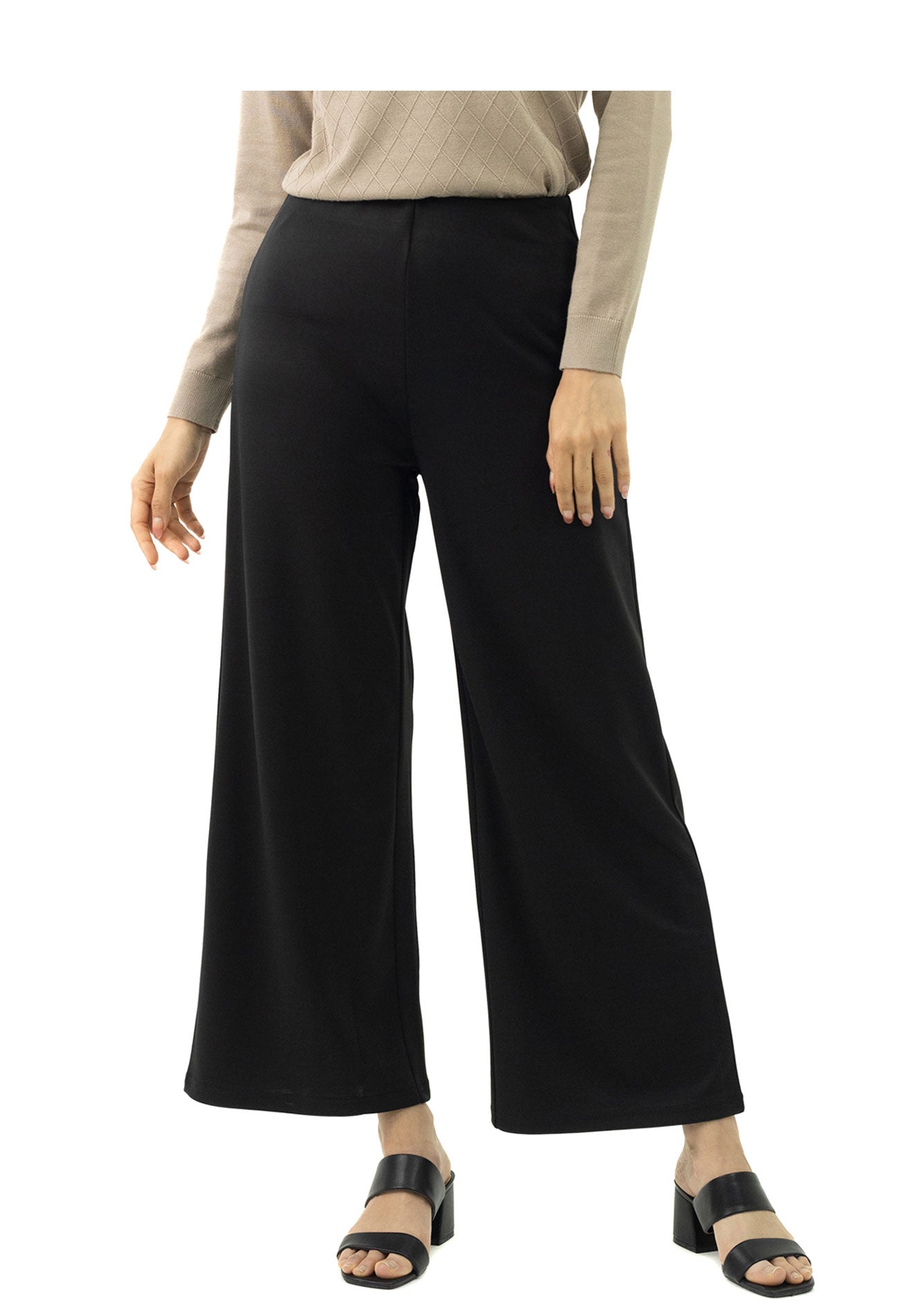 DAISY By VOIR High Rise Waist Wide Leg Pants