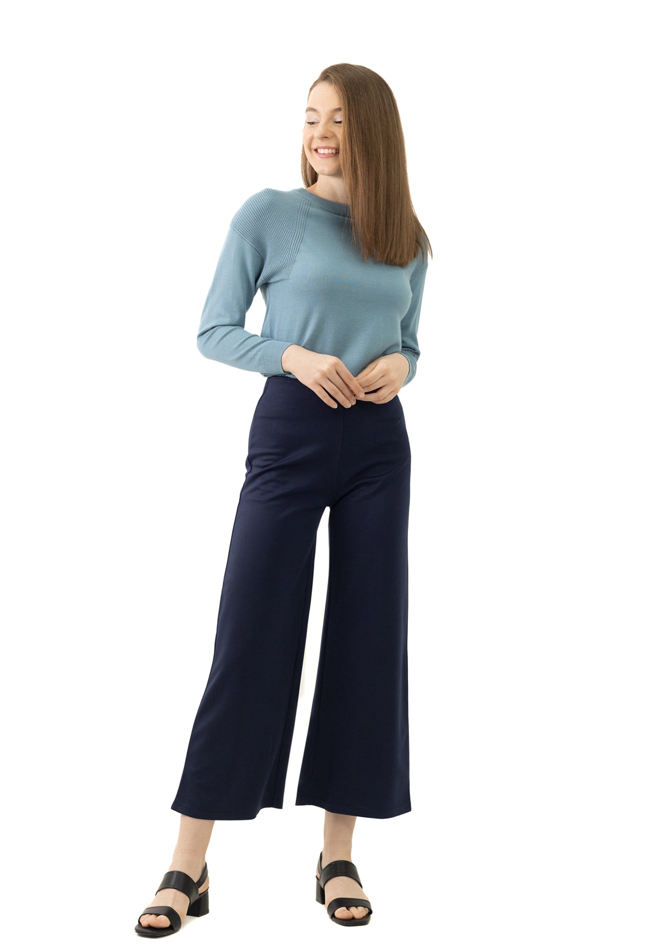 DAISY By VOIR High Rise Waist Wide Leg Pants