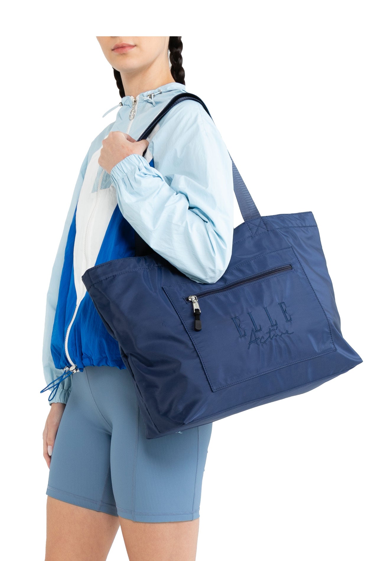 ELLE Active Logo Nylon Tote Bag