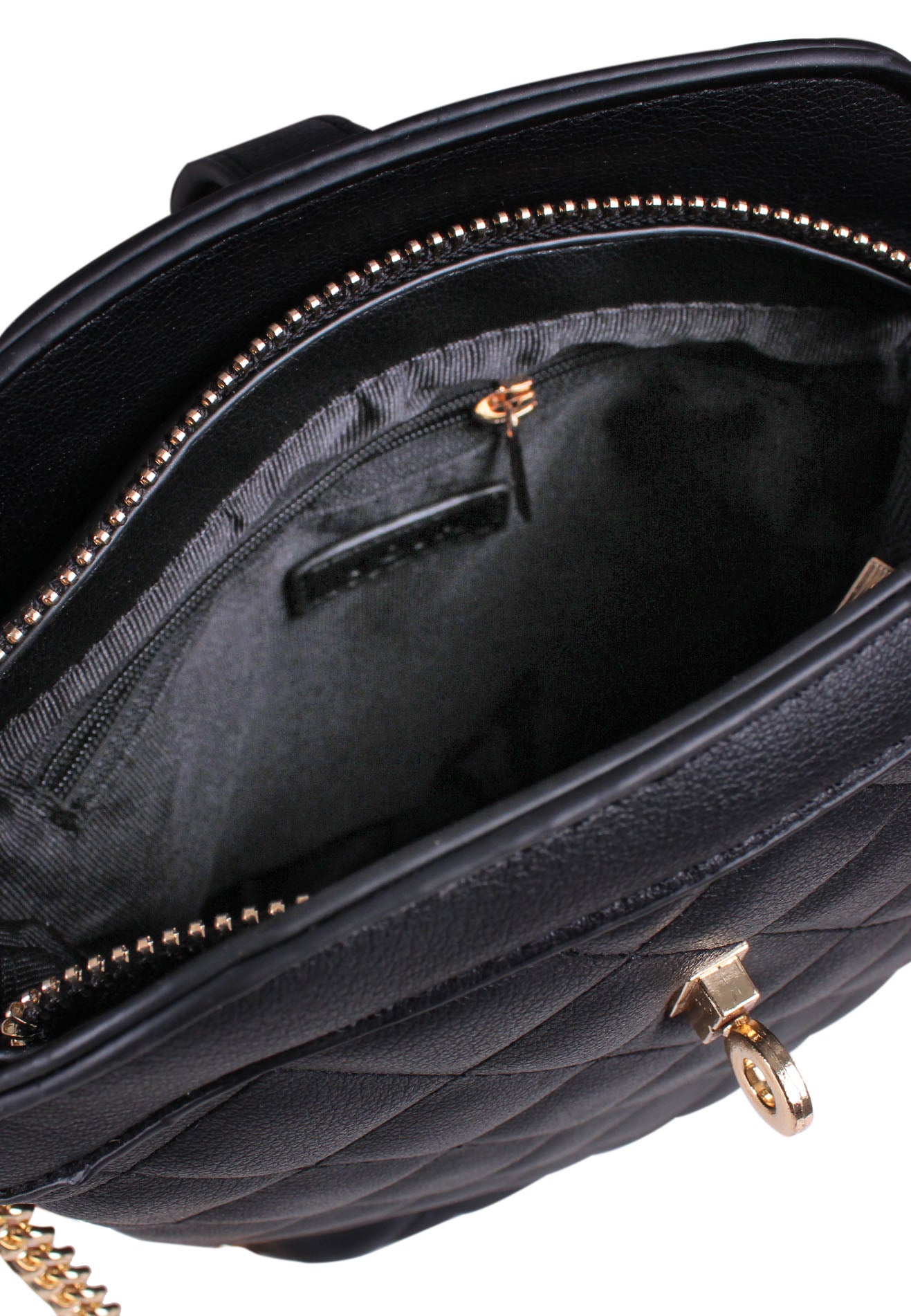 Sleek Quilted Crossbody Chain Bag