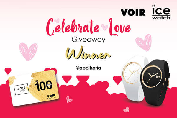 Giveaway Winner VOIR Ice-Watch