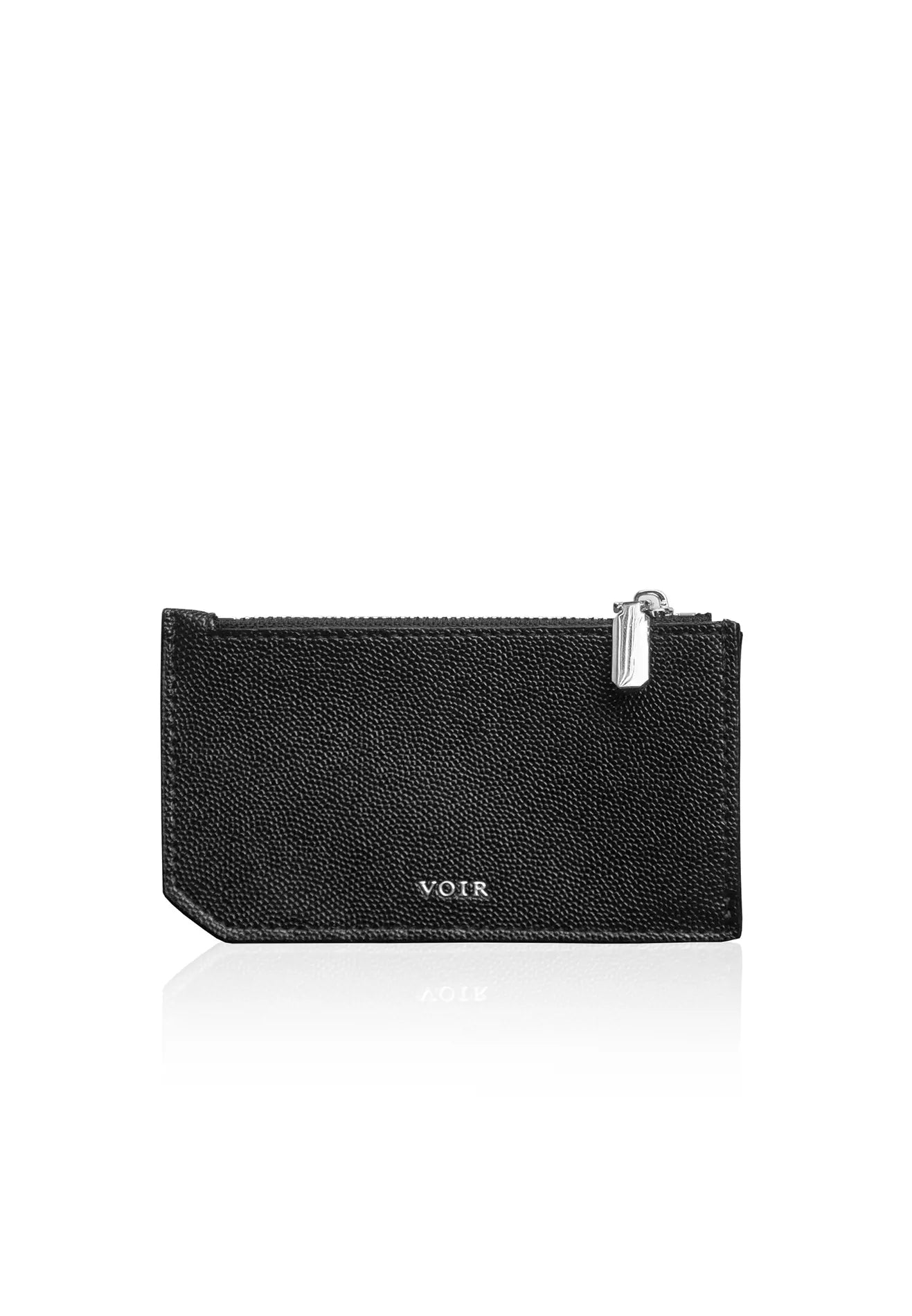 VOIR Logo Classic Multi-Slots Zipper Card Holder
