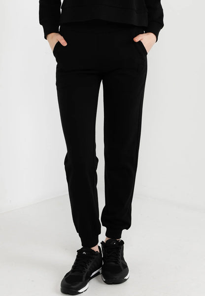 ELLE Active Embossed Logo High Waisted Joggers