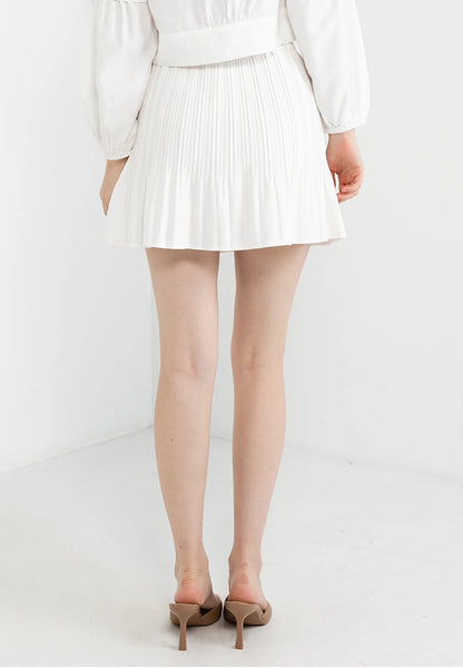 ELLE Apparel Pleated Mini Skirt