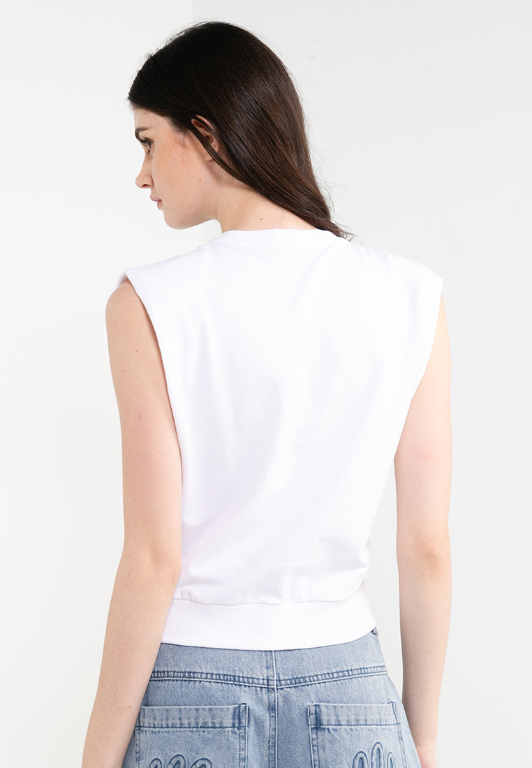ELLE Leisure The Wonder Collection: Power Is In Your Hand Graphic Top