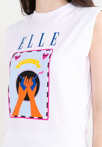 ELLE Leisure The Wonder Collection: Power Is In Your Hand Graphic Top