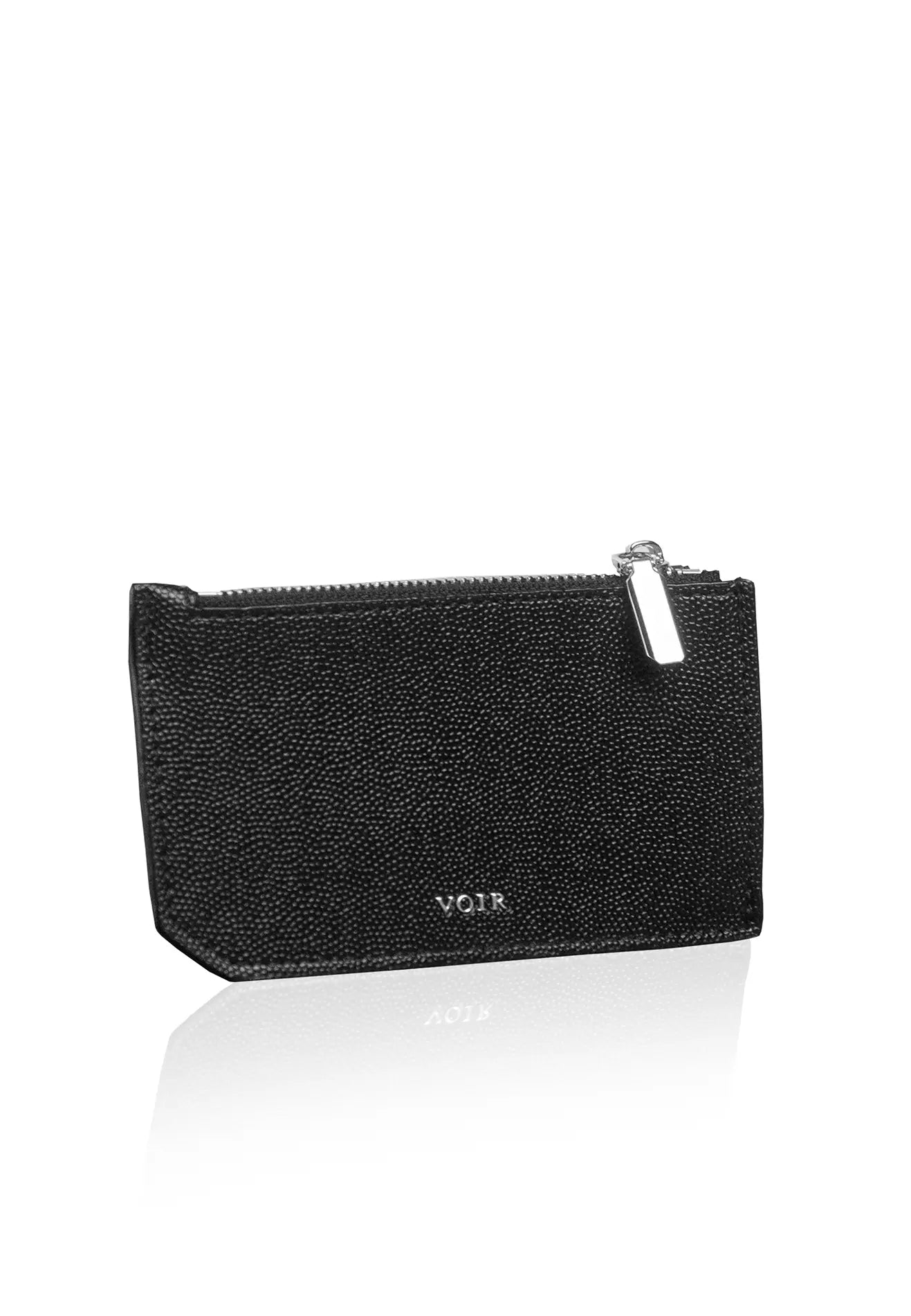 VOIR Logo Classic Multi-Slots Zipper Card Holder