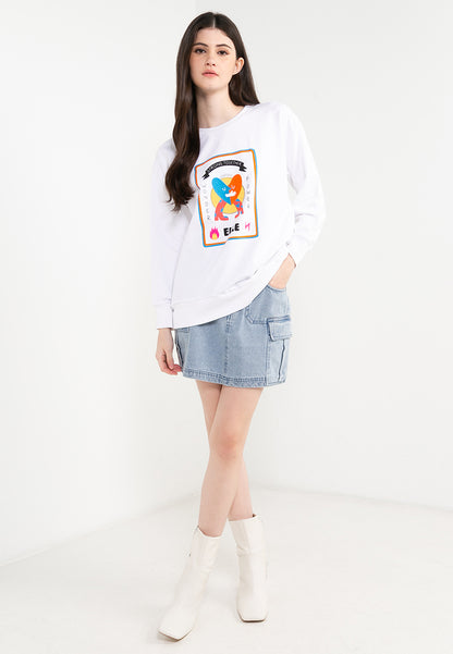 ELLE Leisure The Wonder Collection: Strong Together Wonder Power Graphic Sweater