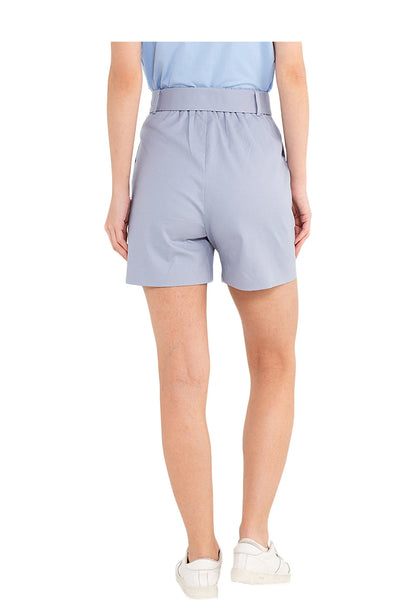 ELLE Apparel Belted Wide-Leg Bermuda Shorts