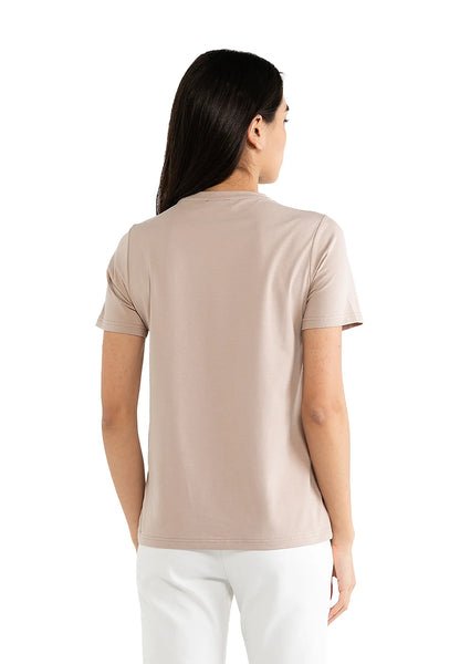 ELLE Active Classic Embroidered Logo Basic Tee