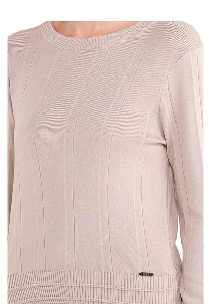 ELLE Apparel Long Sleeves Classic Ribbed Knit Top
