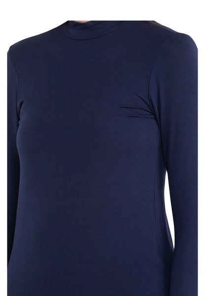 ELLE Active Seamless Long Sleeves Basic Mock Neck Tee