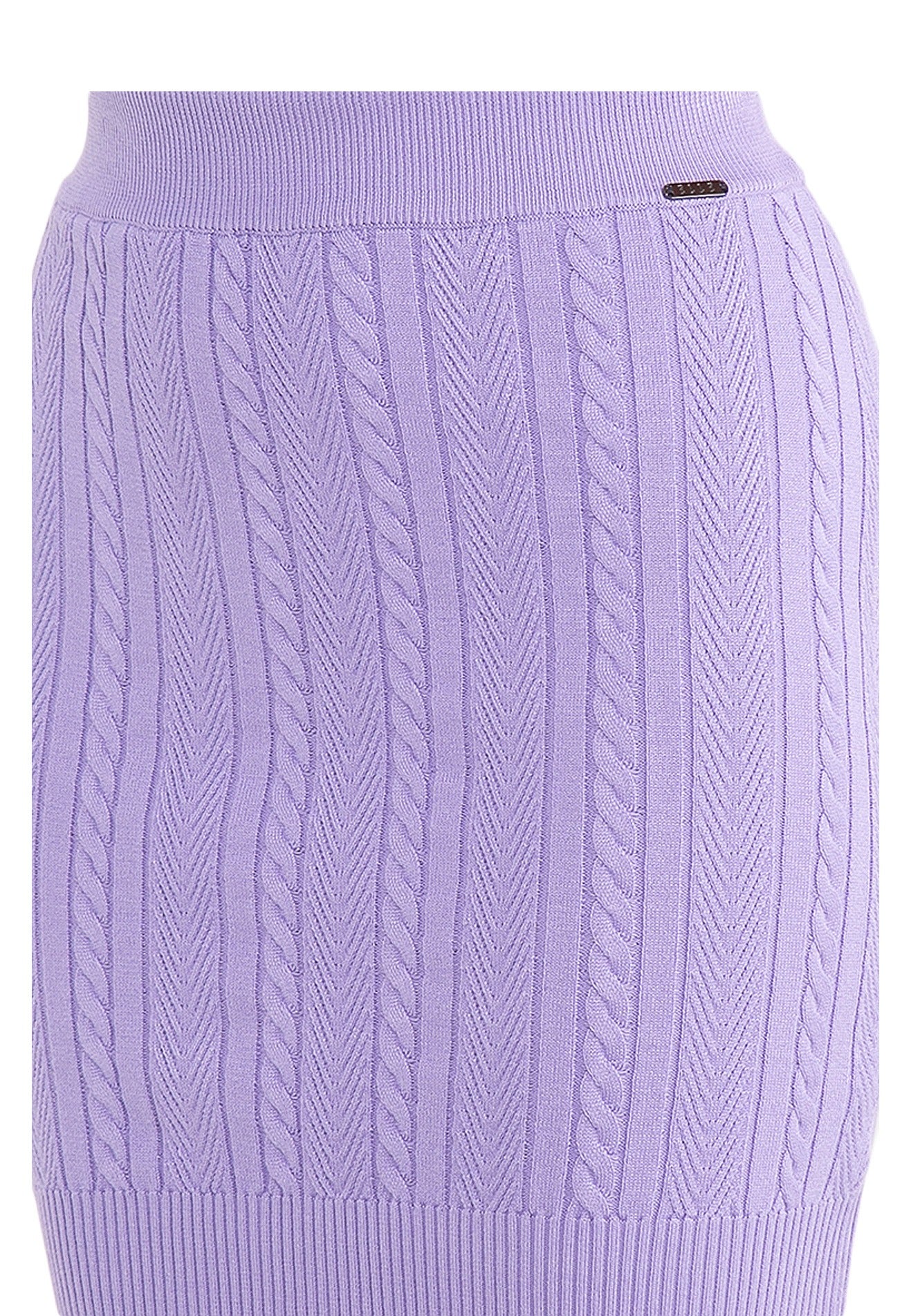 ELLE Apparel Rib-Knit Mini Skirt