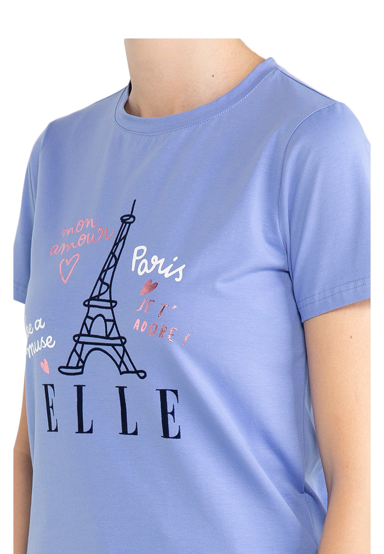 ELLE Active Leisure Eiffel Tower With Basic Logo Tee