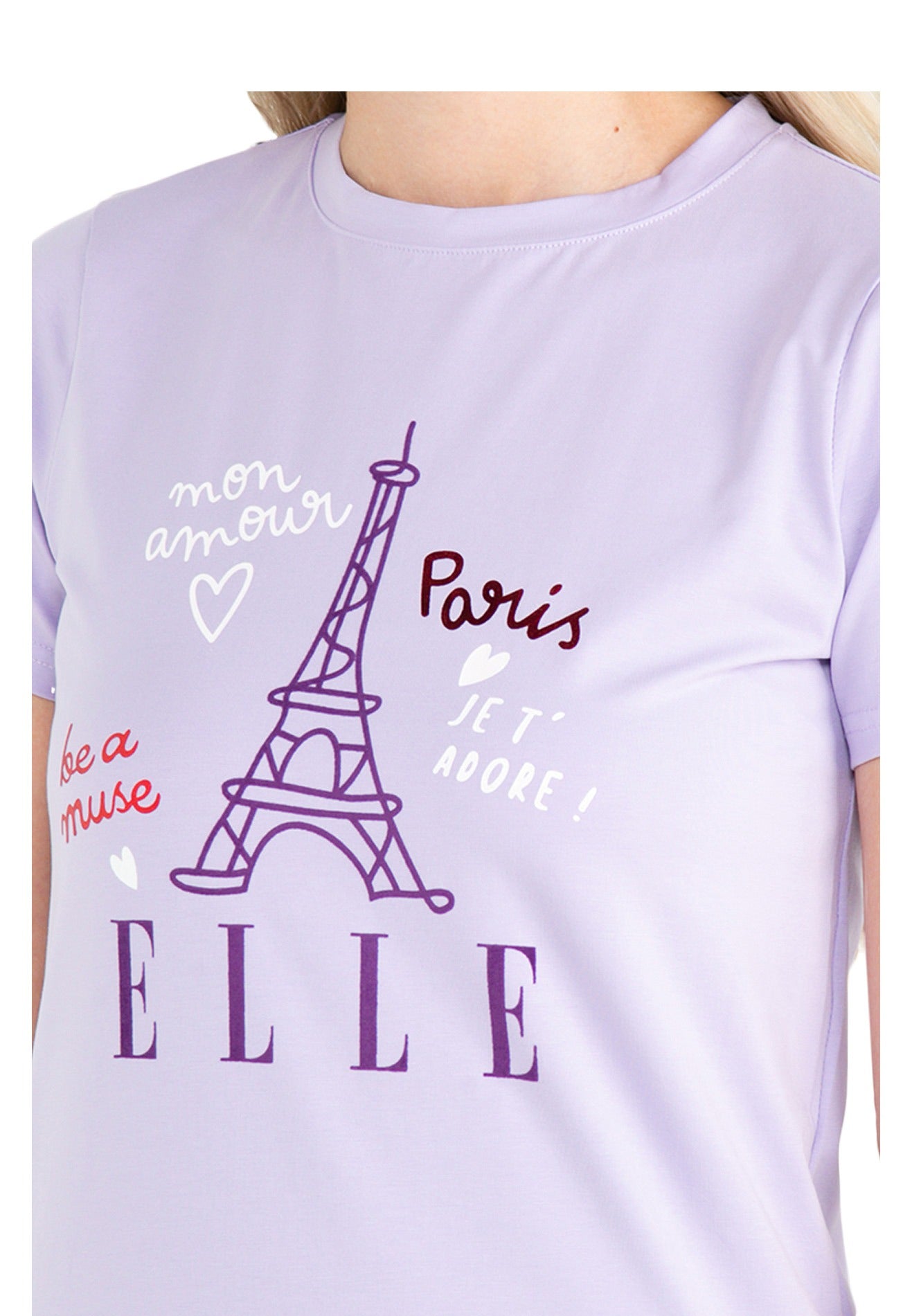 ELLE Active Leisure Eiffel Tower With Basic Logo Tee