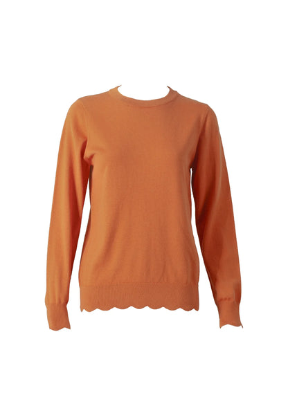 DAISY by VOIR Scalloped Crew Neck Knitwear